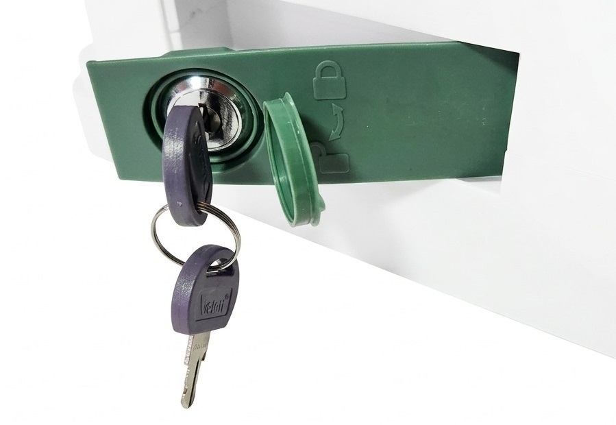 Palanca Destrabe Chapa Con 2 Llaves Motor New Veloti Speed 800kg